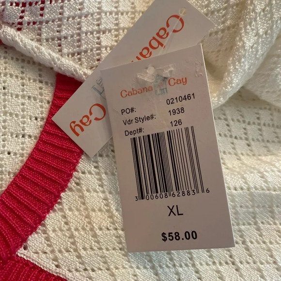 Cabana Cay Open-Knit Ombré Scalloped Cardi… - Picture 10 of 10